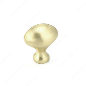 Traditional Metal Knob - 4443, Finish Satin Brass PRO-PACK 3