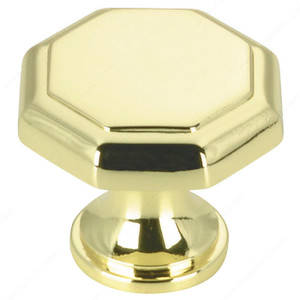 Traditional Metal Knob - 4463, Finish Brass PRO-PACK 5 Traditional Metal Knob - 4463, Finish Brass PRO-PACK 5