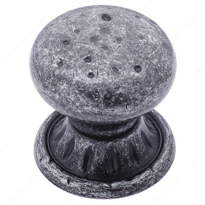 Eclectic Zinc Knob - 4485, Finish Wrought Iron Dark Eclectic Zinc Knob - 4485, Finish Wrought Iron Dark