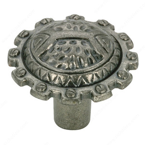 Traditional Metal Knob - 4685, Finish Pewter PRO-PACK 5 Traditional Metal Knob - 4685, Finish Pewter PRO-PACK 5