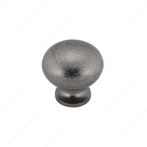 Traditional Brass Knob - 4923, Finish Pewter, Screw/Nail 8/32 (Included) PRO-PACK 3 Traditional Brass Knob - 4923, Finish Pewter, Screw/Nail 8/32 (Included) PRO-PACK 3