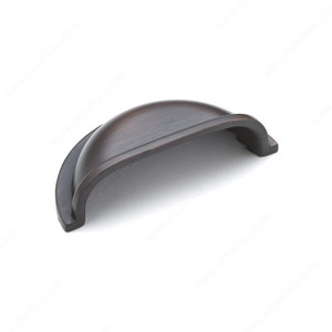 Traditional Metal Cup Pull - 5038, Finish Brushed Oil-Rubbed Bronze PRO-PACK 2 Traditional Metal Cup Pull - 5038, Finish Brushed Oil-Rubbed Bronze PRO-PACK 2
