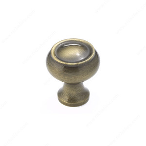 Traditional Metal Knob - 5120, Finish Antique English Traditional Metal Knob - 5120, Finish Antique English