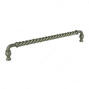 Traditional Metal Pull - 5121, Center to Center 12 in, Finish Antique Iron Traditional Metal Pull - 5121, Center to Center 12 in, Finish Antique Iron