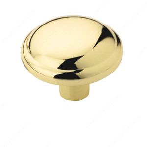 Allison Zinc Knob - 53000, Finish Polished Brass PRO-PACK 5 Allison Zinc Knob - 53000, Finish Polished Brass PRO-PACK 5