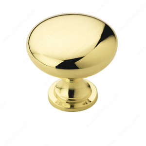 Allison Zinc Knob - 53005, Finish Polished Brass PRO-PACK 5 Allison Zinc Knob - 53005, Finish Polished Brass PRO-PACK 5
