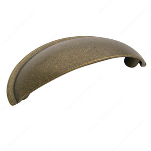 Traditional Zinc Edge Pull - 5301, Finish Rustic Brass PRO-PACK 2 Traditional Zinc Edge Pull - 5301, Finish Rustic Brass PRO-PACK 2