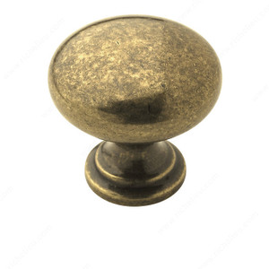 Allison Zinc Knob - 53023, Finish Burnished Brass PRO-PACK 5 Allison Zinc Knob - 53023, Finish Burnished Brass PRO-PACK 5
