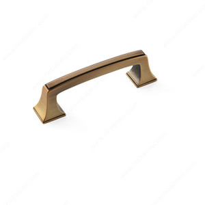 Traditional Zinc Pull - 53530, Center to Center 3 in, Finish Gilded Bronze, Material Zinc