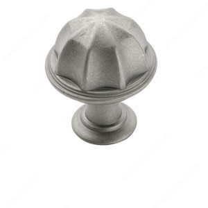 Eclectic Zinc Knob - 53035, Finish Weathered Nickel Eclectic Zinc Knob - 53035, Finish Weathered Nickel