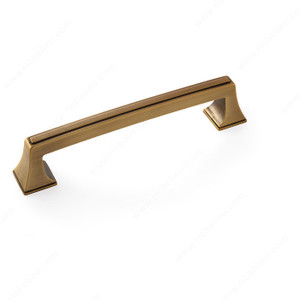 Traditional Zinc Pull - 53530, Center to Center 128 mm, Finish Gilded Bronze, Material Zinc Traditional Zinc Pull - 53530, Center to Center 128 mm, Finish Gilded Bronze, Material Zinc