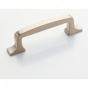 Transitional Zinc Pull - 53719, Center to Center 3 in, Finish Satin Nickel