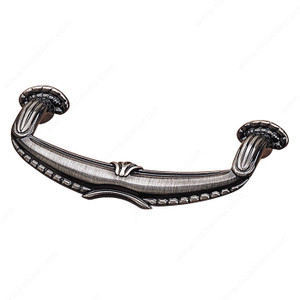 Traditional Metal Pull - 5389, Center to Center 64 mm, Finish Antique Iron, Projection - Overall Dimensions 19 mm Traditional Metal Pull - 5389, Center to Center 64 mm, Finish Antique Iron, Projection - Overall Dimensions 19 mm