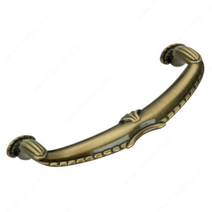 Traditional Metal Pull - 5389, Center to Center 96 mm, Finish Satin Bronze, Projection - Overall Dimensions 24 mm Traditional Metal Pull - 5389, Center to Center 96 mm, Finish Satin Bronze, Projection - Overall Dimensions 24 mm