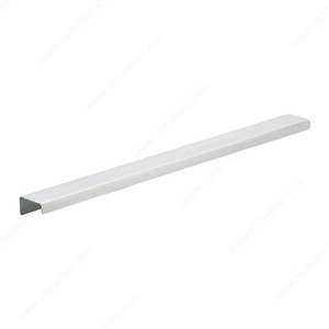 Contemporary Stainless Steel Edge Pull - 576, Center to Center 14 in, Finish Stainless Steel, Length - Overall Dimensions 406 mm Contemporary Stainless Steel Edge Pull - 576, Center to Center 14 in, Finish Stainless Steel, Length - Overall Dimensions 406 mm