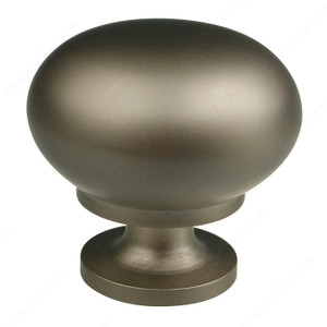 Contemporary Metal Knob - 5923, Finish Matte Nickel, Screw/Nail 8/32 (Included) PRO-PACK 5