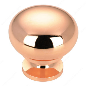 Contemporary Metal Knob - 5923, Finish Coppertone, Screw/Nail 8/32 (Included) PRO-PACK 5 Contemporary Metal Knob - 5923, Finish Coppertone, Screw/Nail 8/32 (Included) PRO-PACK 5