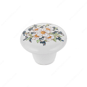 Eclectic Ceramic Knob - 6006, Finish Flower Bouquet PRO-PACK 5 Eclectic Ceramic Knob - 6006, Finish Flower Bouquet PRO-PACK 5