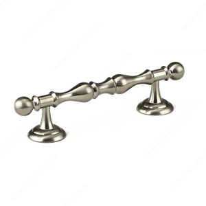 Traditional Metal Pull - 6011, Finish Brushed Nickel Traditional Metal Pull - 6011, Finish Brushed Nickel