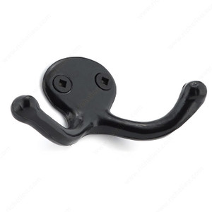 Utility Metal Hook - 6508, Finish Black PRO-PACK 5 Utility Metal Hook - 6508, Finish Black PRO-PACK 5