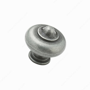 Traditional Metal Knob - 670B, Finish Natural Iron PRO-PACK 2 Traditional Metal Knob - 670B, Finish Natural Iron PRO-PACK 2