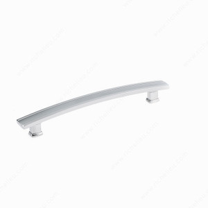 Transitional Metal Pull - 7070, Center to Center 192 mm, Finish Chrome, Projection - Overall Dimensions 35 mm