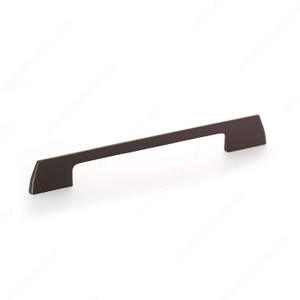 Contemporary Metal Pull - 7125, Center to Center 192 mm, Finish Brushed Oil-Rubbed Bronze, Length - Overall Dimensions 258 mm Contemporary Metal Pull - 7125, Center to Center 192 mm, Finish Brushed Oil-Rubbed Bronze, Length - Overall Dimensions 258 mm