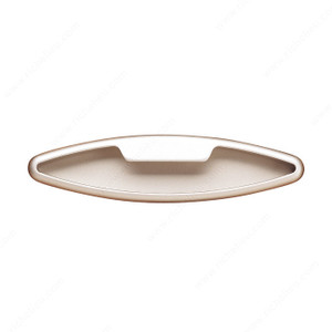Contemporary Recessed Metal Pull - 714, Center to Center 209 mm, Length - Overall Dimensions 213 mm, Width - Overall Dimensions 33 mm