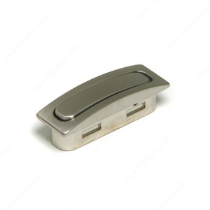 Contemporary Recessed Metal Pull - 721, Length - Overall Dimensions 45 mm, Width - Overall Dimensions 12 mm, Screw/Nail M4 (Included)