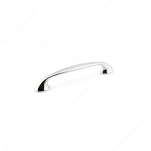 Transitional Metal Pull - 7226, Center to Center 128 mm, Finish Chrome, Projection - Overall Dimensions 27 mm Transitional Metal Pull - 7226, Center to Center 128 mm, Finish Chrome, Projection - Overall Dimensions 27 mm