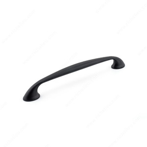 Transitional Metal Pull - 7226, Center to Center 192 mm, Finish Matte Black, Projection - Overall Dimensions 32 mm
