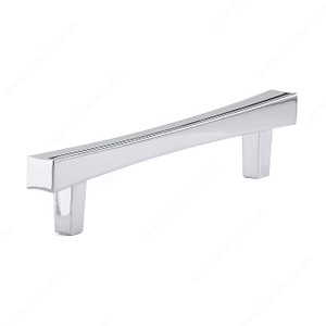 Transitional Metal Pull - 7227, Center to Center 128 mm, Finish Chrome, Length - Overall Dimensions 186 mm Transitional Metal Pull - 7227, Center to Center 128 mm, Finish Chrome, Length - Overall Dimensions 186 mm