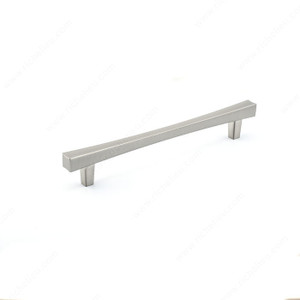 Transitional Metal Pull - 7227, Center to Center 160 mm, Finish Brushed Nickel, Length - Overall Dimensions 200 mm Transitional Metal Pull - 7227, Center to Center 160 mm, Finish Brushed Nickel, Length - Overall Dimensions 200 mm