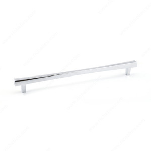 Transitional Metal Pull - 7227, Center to Center 256 mm, Finish Chrome, Length - Overall Dimensions 296 mm Transitional Metal Pull - 7227, Center to Center 256 mm, Finish Chrome, Length - Overall Dimensions 296 mm