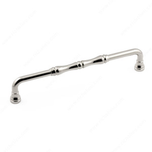 Traditional Metal Pull - 7409, Center to Center 160 mm, Finish Nickel, Projection - Overall Dimensions 33 mm Traditional Metal Pull - 7409, Center to Center 160 mm, Finish Nickel, Projection - Overall Dimensions 33 mm