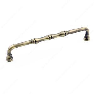 Traditional Metal Pull - 7409, Center to Center 160 mm, Finish Antique English, Projection - Overall Dimensions 33 mm