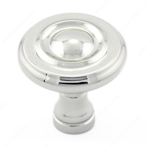Traditional Metal Knob - 7403, Finish Nickel PRO-PACK 3 Traditional Metal Knob - 7403, Finish Nickel PRO-PACK 3
