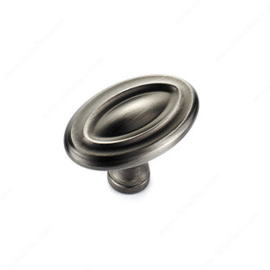 Traditional Metal Knob - 7404, Finish Antique Nickel PRO-PACK 3 Traditional Metal Knob - 7404, Finish Antique Nickel PRO-PACK 3