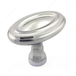 Traditional Metal Knob - 7404, Finish Brushed Nickel PRO-PACK 3 Traditional Metal Knob - 7404, Finish Brushed Nickel PRO-PACK 3