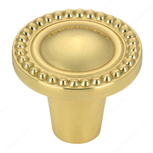 Traditional Brass Knob - 7432, Finish Brass Traditional Brass Knob - 7432, Finish Brass