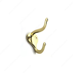 Utility Metal Hook - 744, 4- piece value pack, Finish Brass Utility Metal Hook - 744, 4- piece value pack, Finish Brass