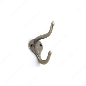 Utility Metal Hook - 744, 4- piece value pack, Finish Burnished Brass Utility Metal Hook - 744, 4- piece value pack, Finish Burnished Brass