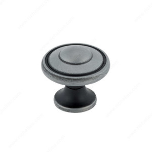 Traditional Metal Knob - 757B, Finish Natural Iron PRO-PACK 2 Traditional Metal Knob - 757B, Finish Natural Iron PRO-PACK 2