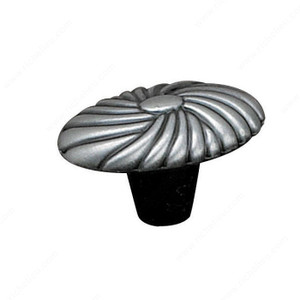 Traditional Metal Knob - 761A, Finish Antique Iron PRO-PACK 2