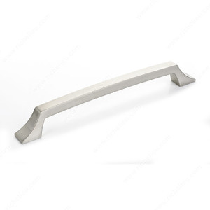 Transitional Metal Pull - 765, Center to Center 192 mm, Finish Brushed Nickel, Projection - Overall Dimensions 33 mm Transitional Metal Pull - 765, Center to Center 192 mm, Finish Brushed Nickel, Projection - Overall Dimensions 33 mm