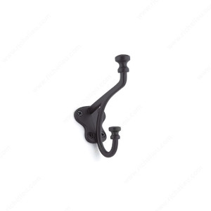 Classic Metal Hook - 771, Finish Matte Black, Our Divisions Richelieu Classic Metal Hook - 771, Finish Matte Black, Our Divisions Richelieu