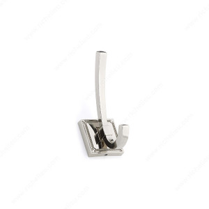 Transitional Metal Hook - 7801, Finish Polished Nickel Transitional Metal Hook - 7801, Finish Polished Nickel