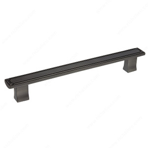 Traditional Metal Pull - 7809, Center to Center 192 mm, Finish Antique Nickel, Length - Overall Dimensions 233 mm