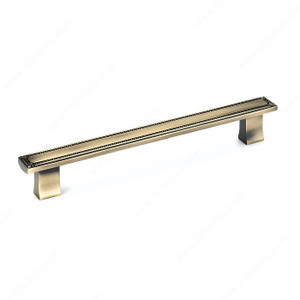 Traditional Metal Pull - 7809, Center to Center 192 mm, Finish Antique English, Length - Overall Dimensions 233 mm