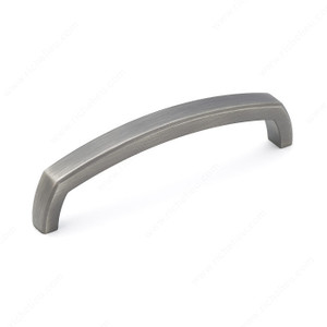 Transitional Metal Pull - 785, Center to Center 128 mm, Finish Antique Nickel, Projection - Overall Dimensions 35 mm Transitional Metal Pull - 785, Center to Center 128 mm, Finish Antique Nickel, Projection - Overall Dimensions 35 mm